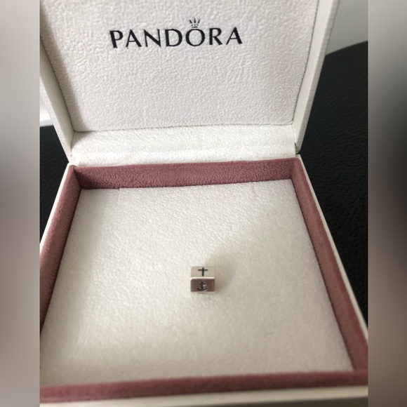 Authentic sterling silver 925- faith, hope, love-pandora charm - Picture 5 of 5